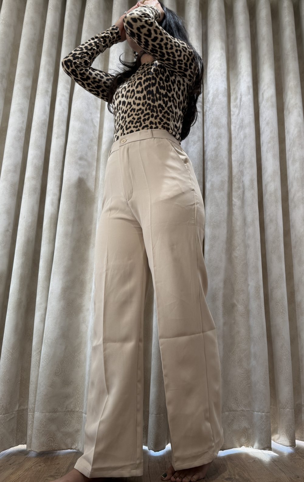 Cream Flare Pants - Image 3