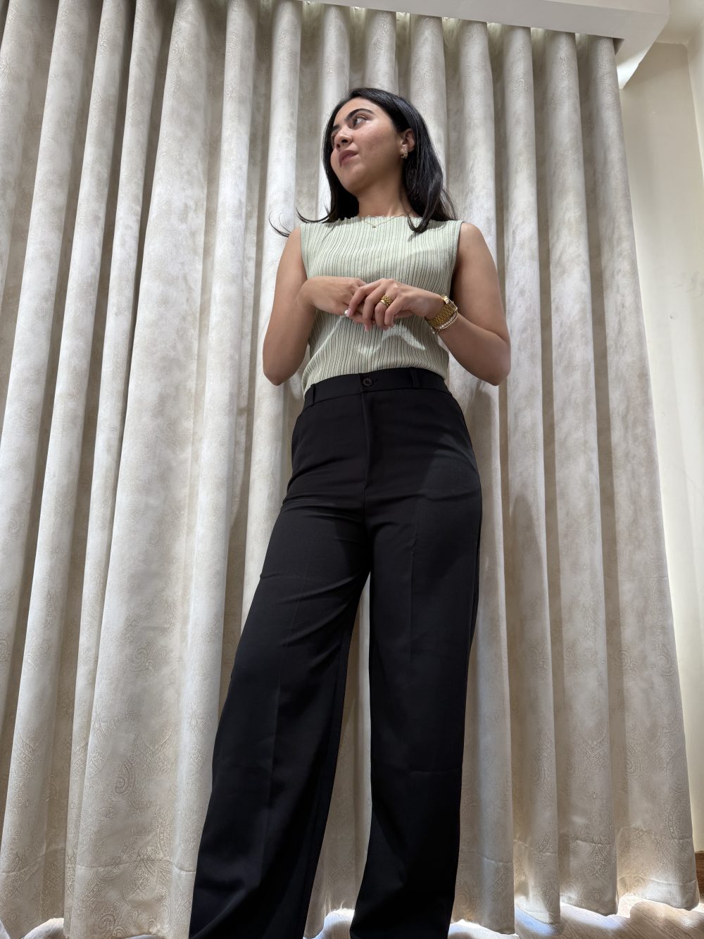 Noir Flare Front Pants - Image 2